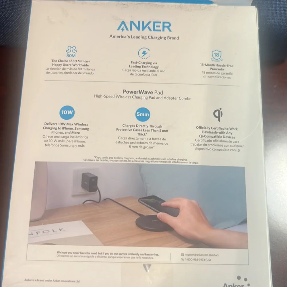 Maker Wireless Charger new never use I miss place the quick charger adapter